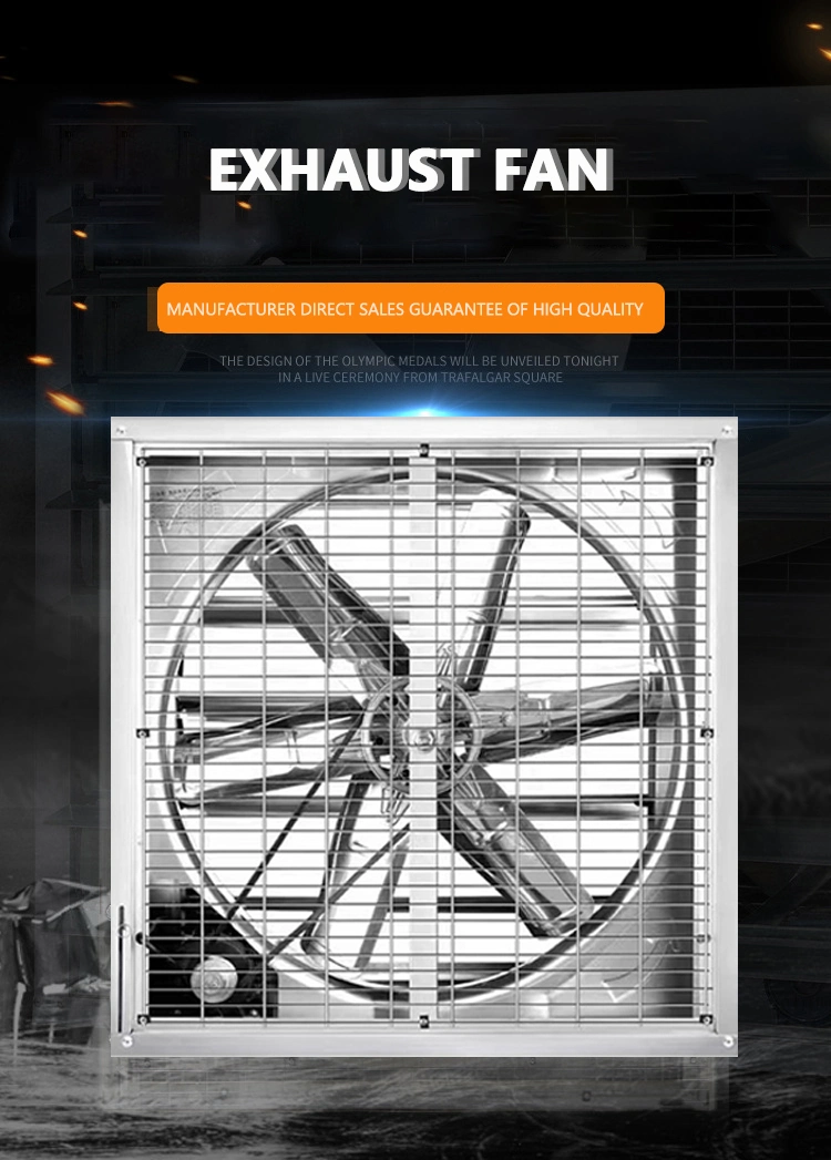 Negative Pressure Fan Swung Drop Hammer Exhaust Fan for Workshop