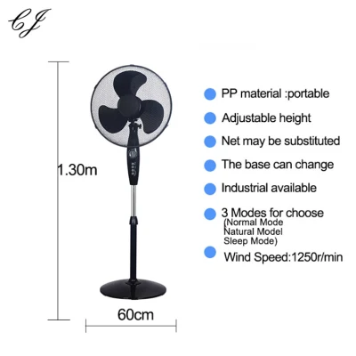 Hot Sale Price Industrial Air Cooler Cooling 16 Inch Pedestal Stand Electric Fan