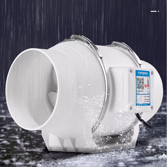 7 Inch Duct Exhaust Mixed Flow Air Blower Ventilation Inline Fan